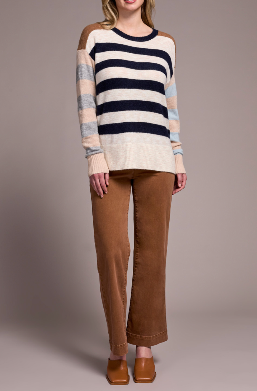 Long Sleeve Boat Neck Sweater