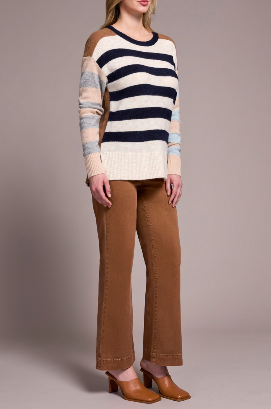 Long Sleeve Boat Neck Sweater