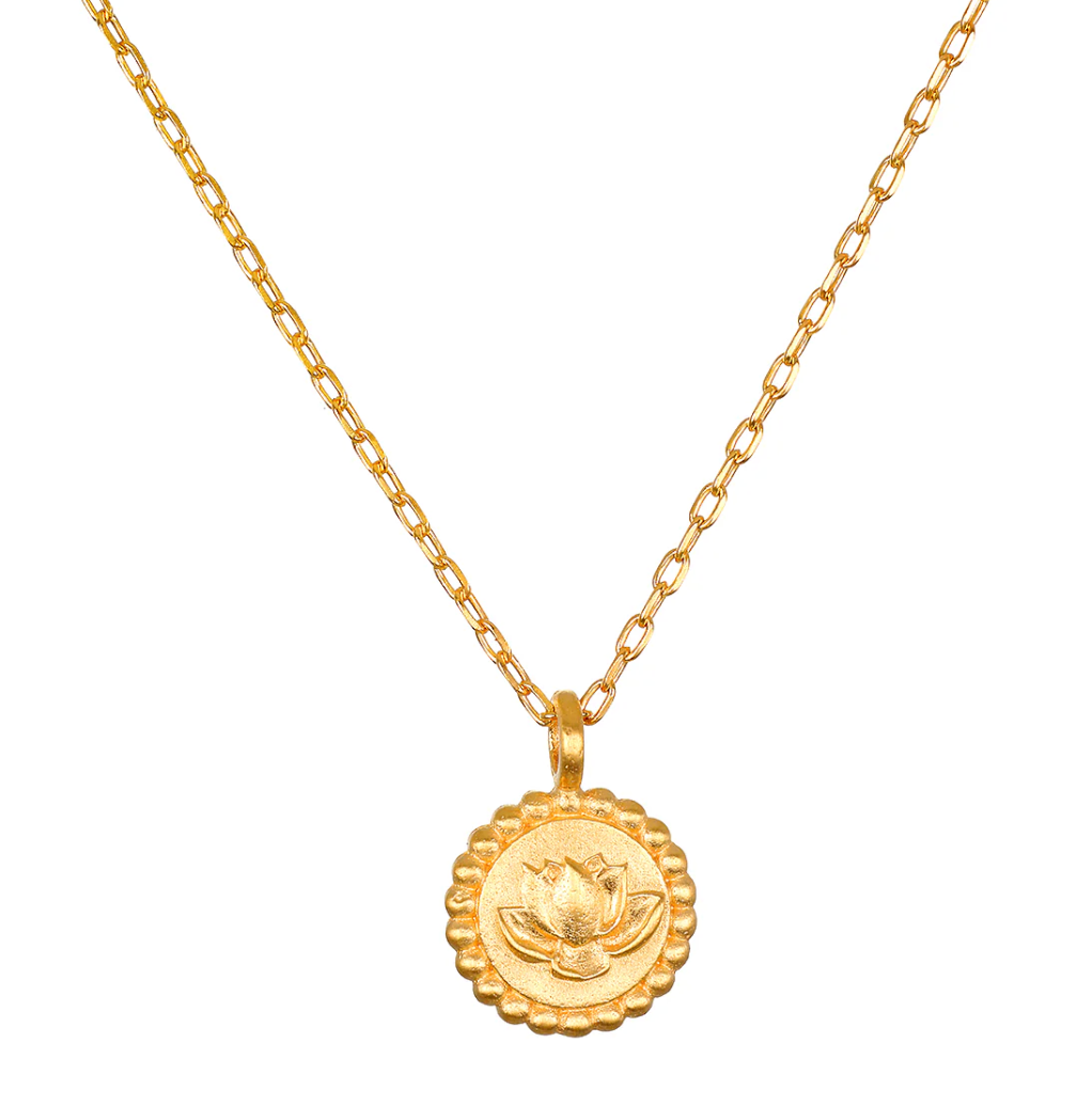 Emerging Potential Lotus Necklace, 16"