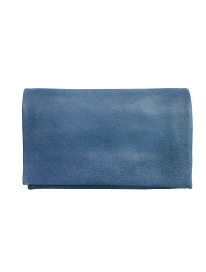 Eloise Handcrafted Leather Wallet - Denim