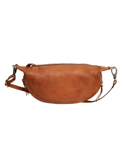 Crosby Leather Sling Crossbody Bag - Cognac