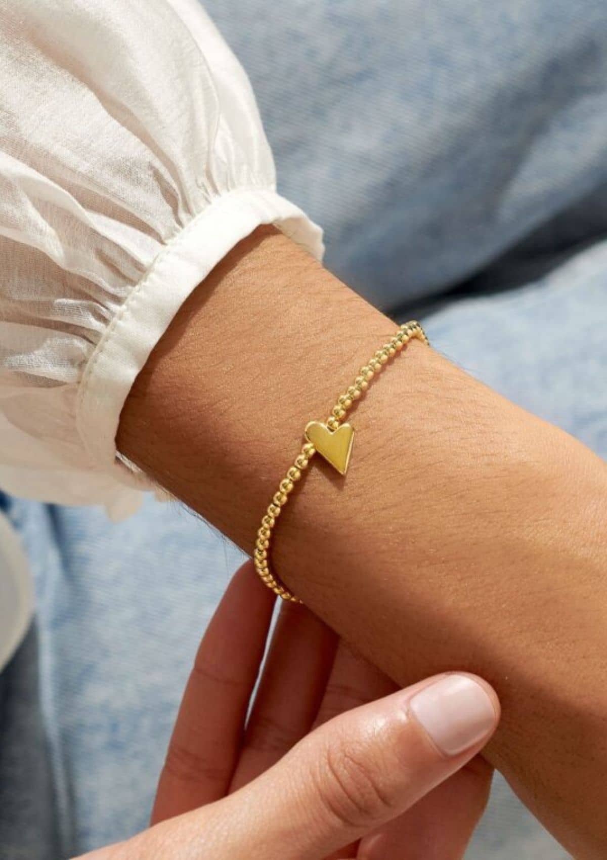 A Little "Best Friend" Gold-Tone Plated Stretch Bracelet -A Littles & CO- Ruby Jane-