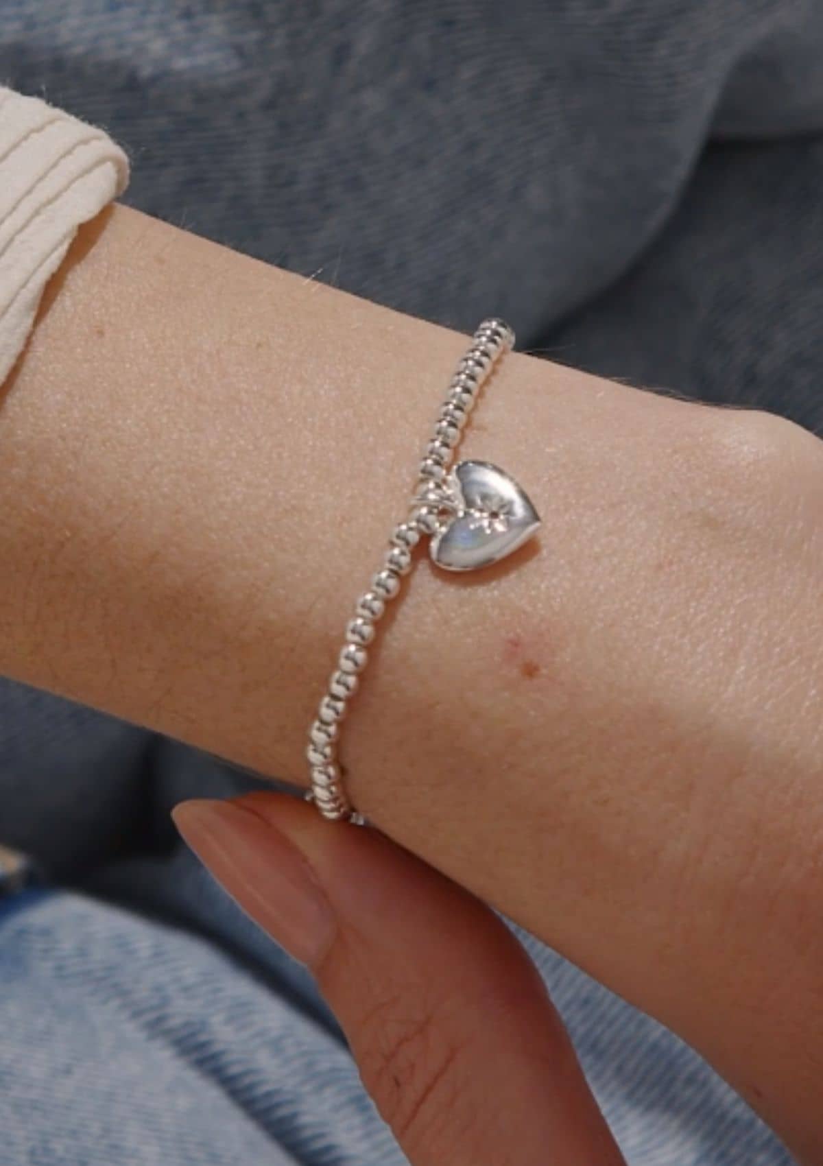 A Little "Happy Birthday" Silver Bracelet -A Littles & CO- Ruby Jane-