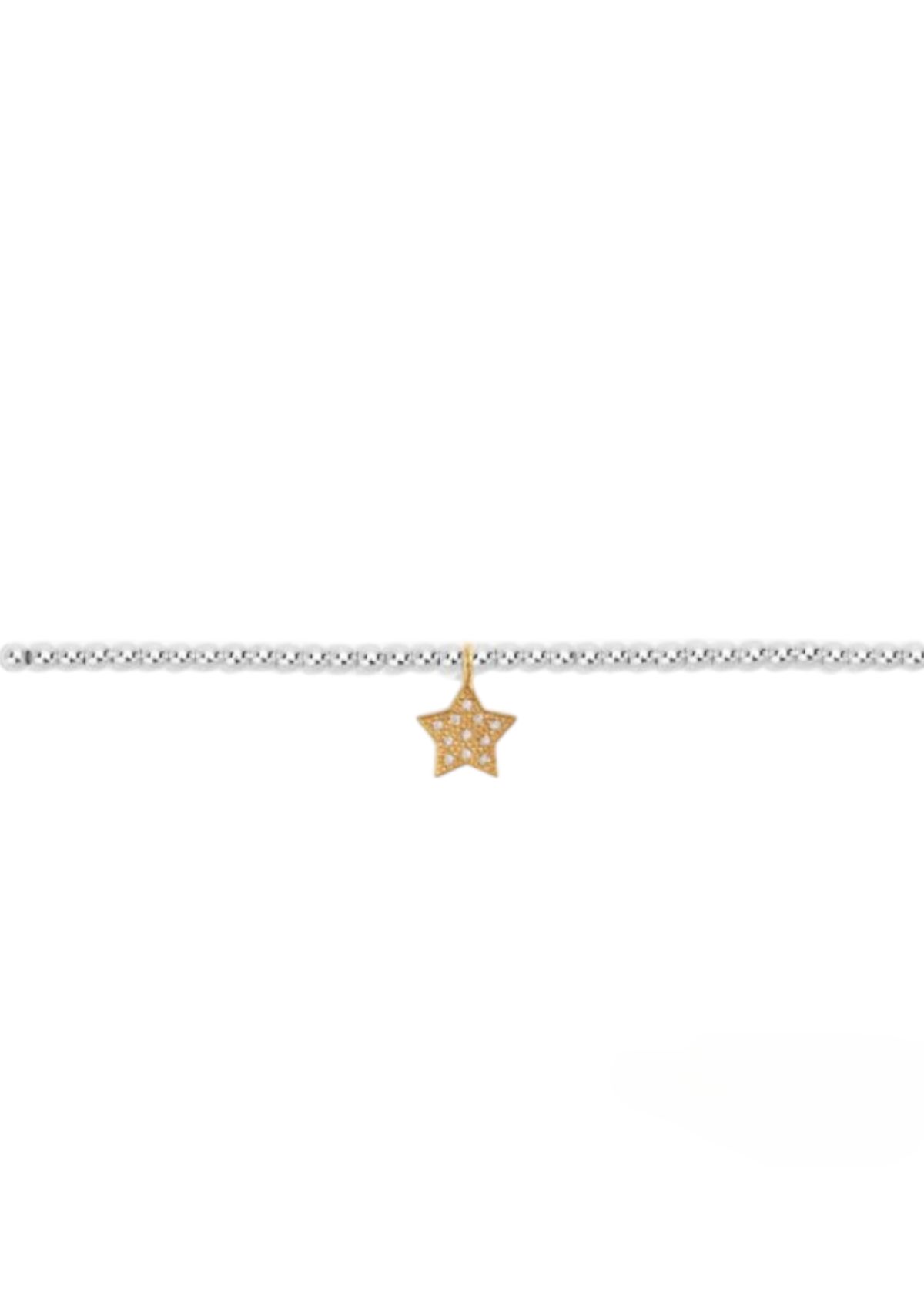 A Little "Shine Bright On Your Birthday" Silver and Gold Bracelet -A Littles & CO- Ruby Jane-