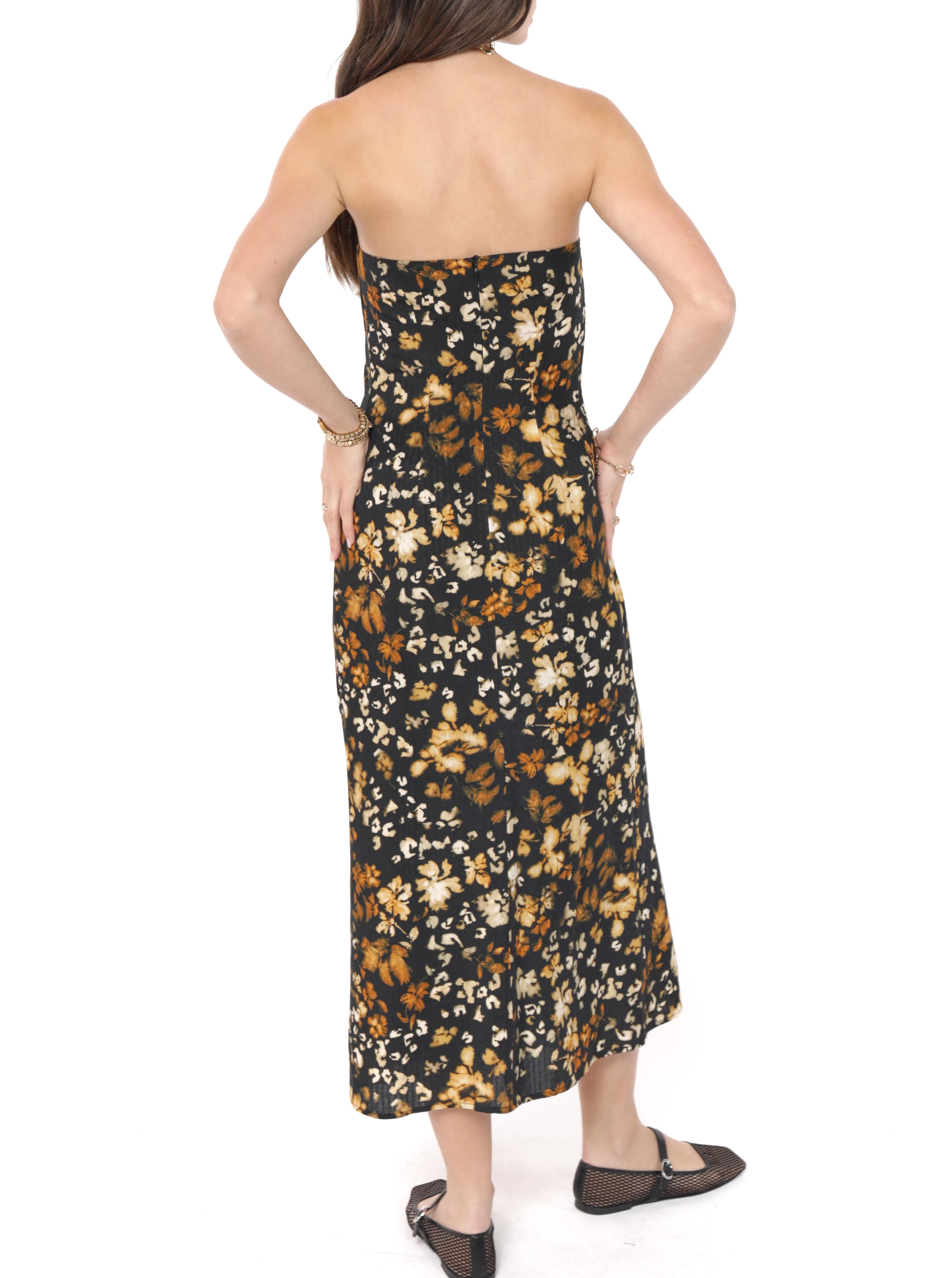 With Ease Tube Midi Dress