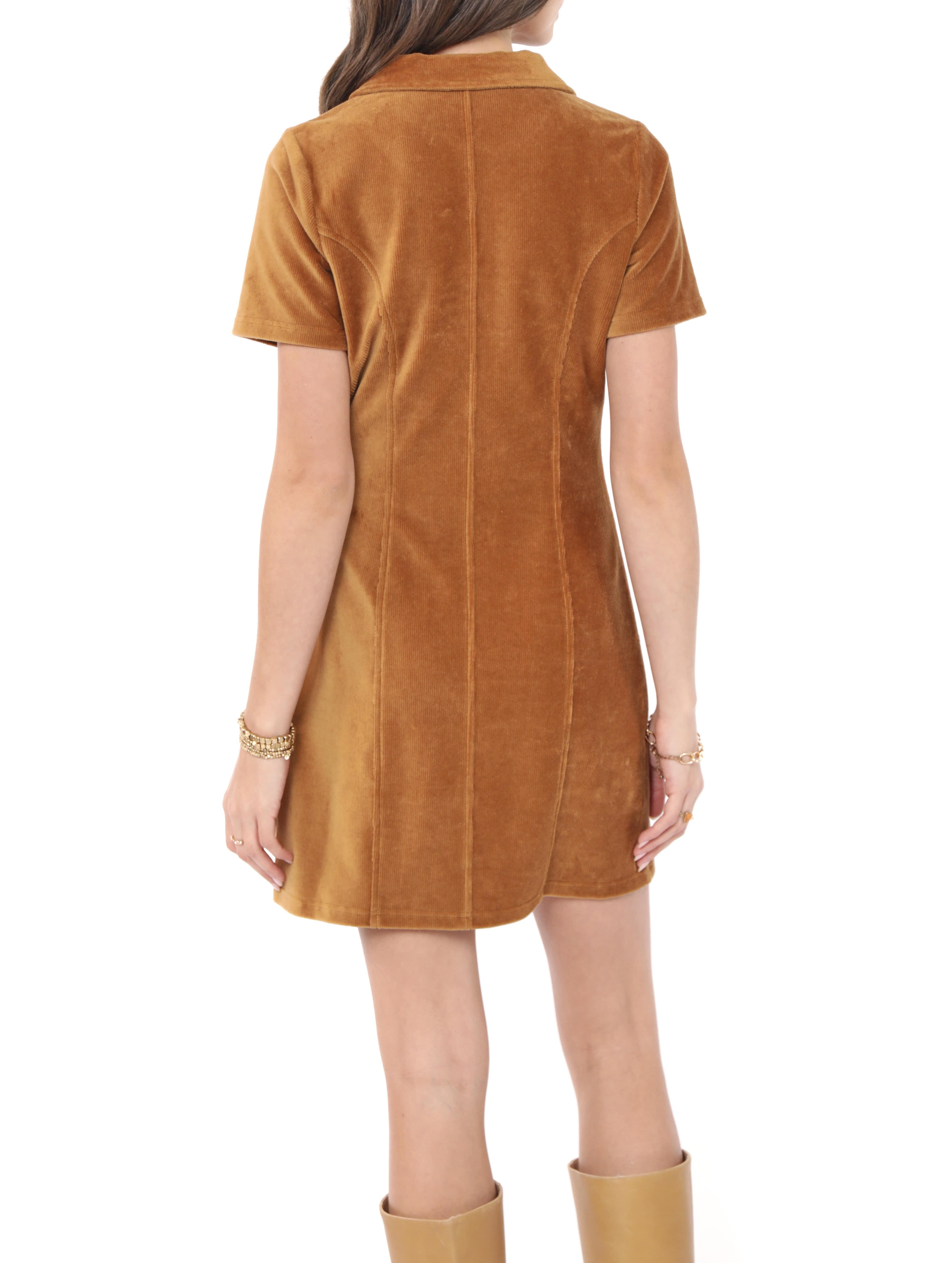 Morrison Zip-Front Mini Dress