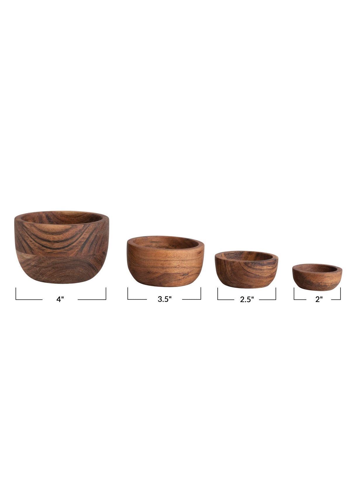 Acacia Wood Nesting Bowls -Creative Co-op- Ruby Jane-