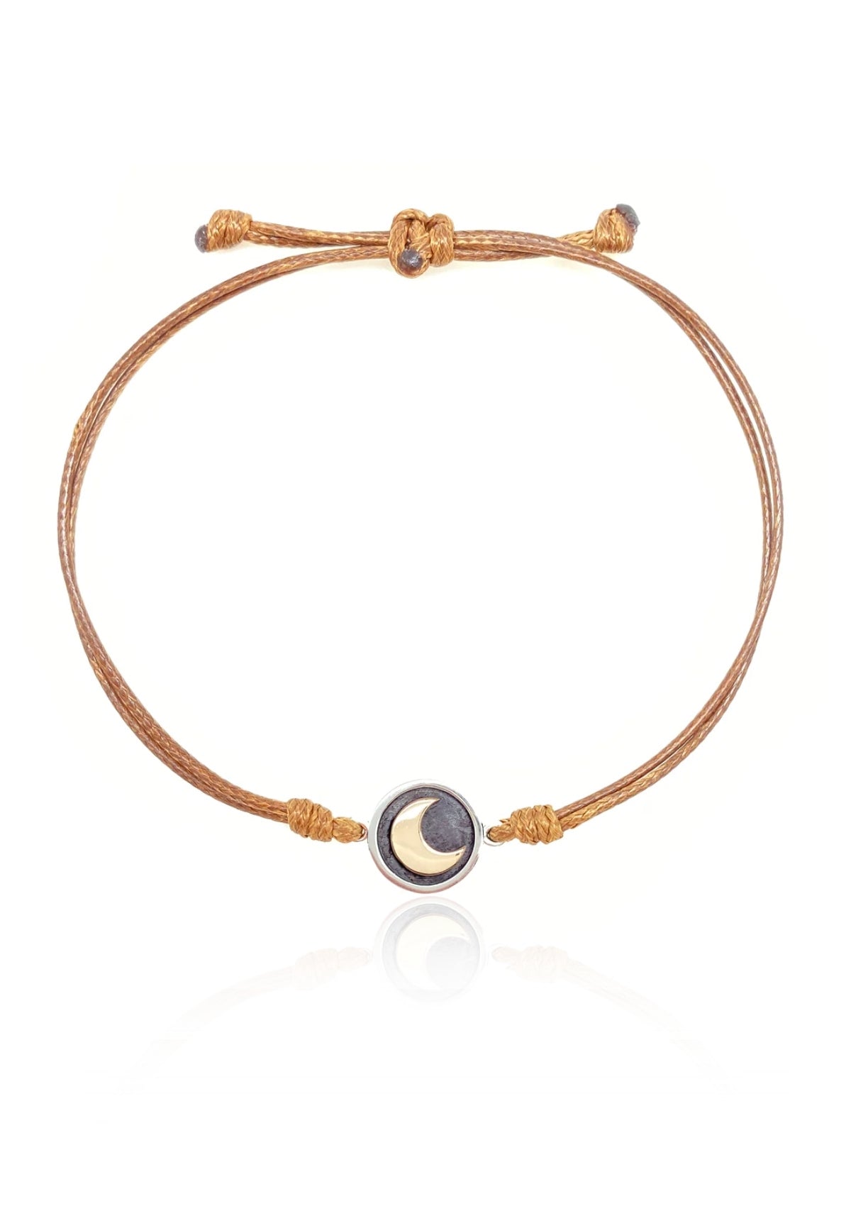 Active Charm Bracelet Crescent Moon Taupe -Bronwen- Ruby Jane-