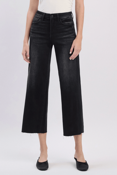 Aileeah High Rise Crop Wide Leg Jean
