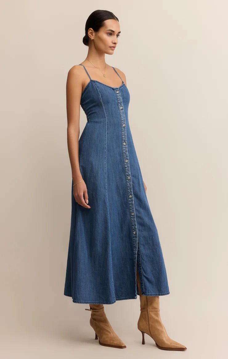 Denim - Dress - Dresses - Ruby Jane & Valleygirl Boutique.