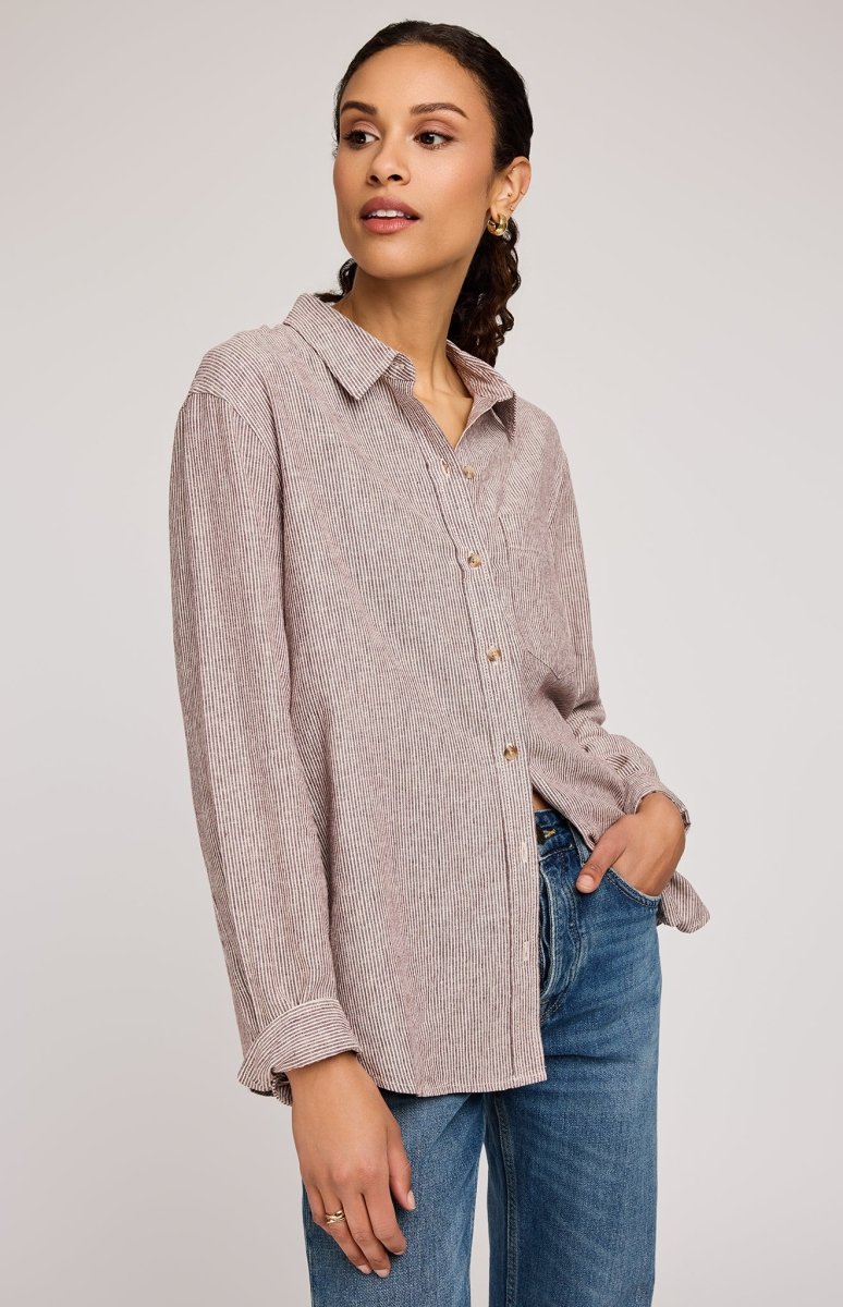 Button Up - Button - Ups - Casual Tops - Ruby Jane & Valleygirl Boutique.
