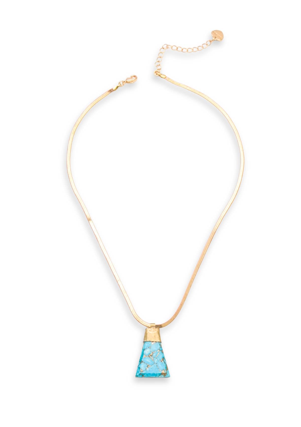Artisan Snake Chain Gold Necklace -Nakamol Jewelry design- Ruby Jane-