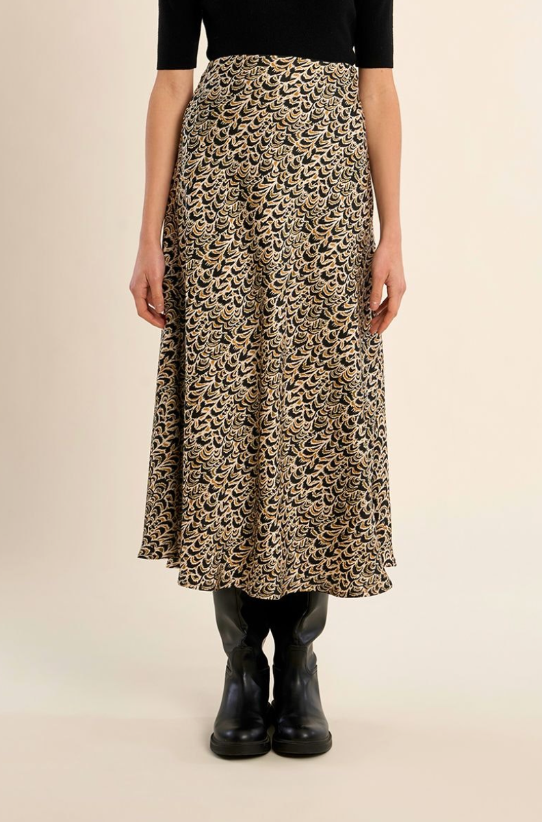 Woven Midi Skirt