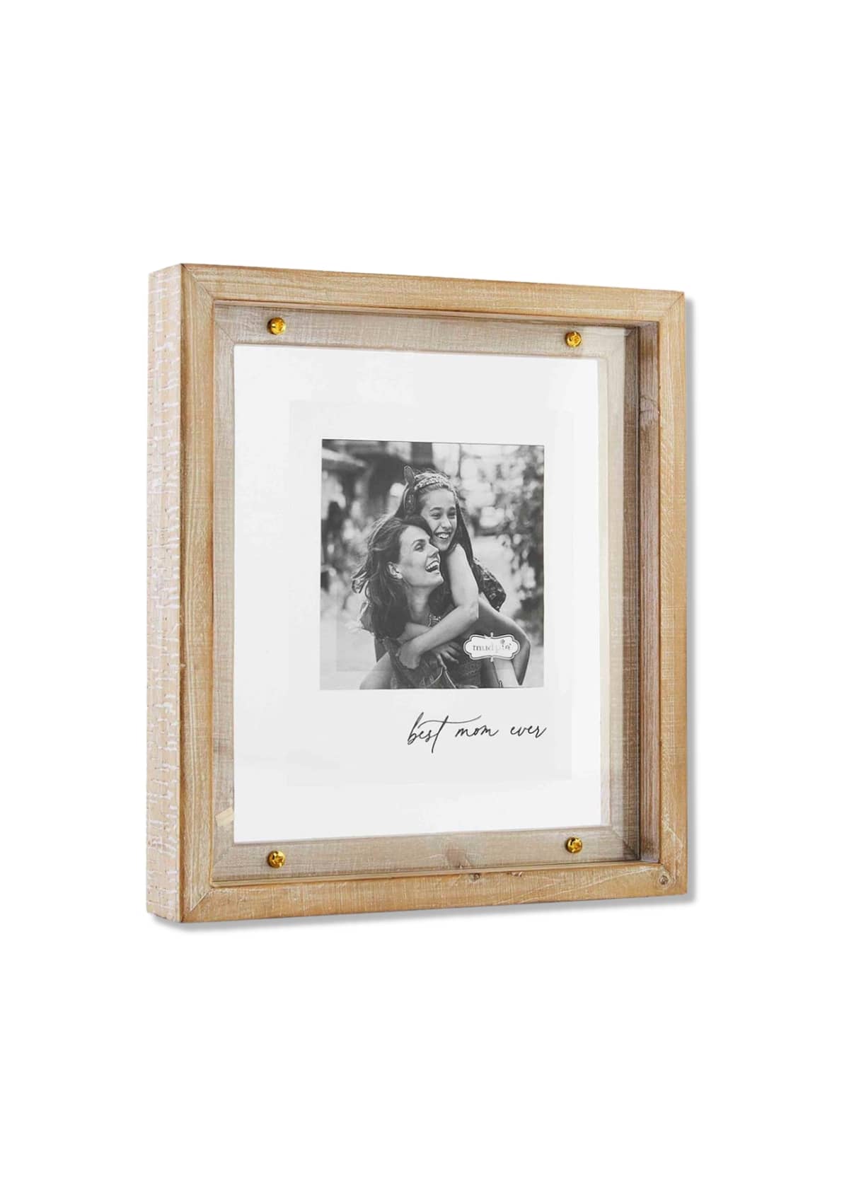 Best Mom Ever Wood and Brass Frame -Mud Pie / One Coas- Ruby Jane-