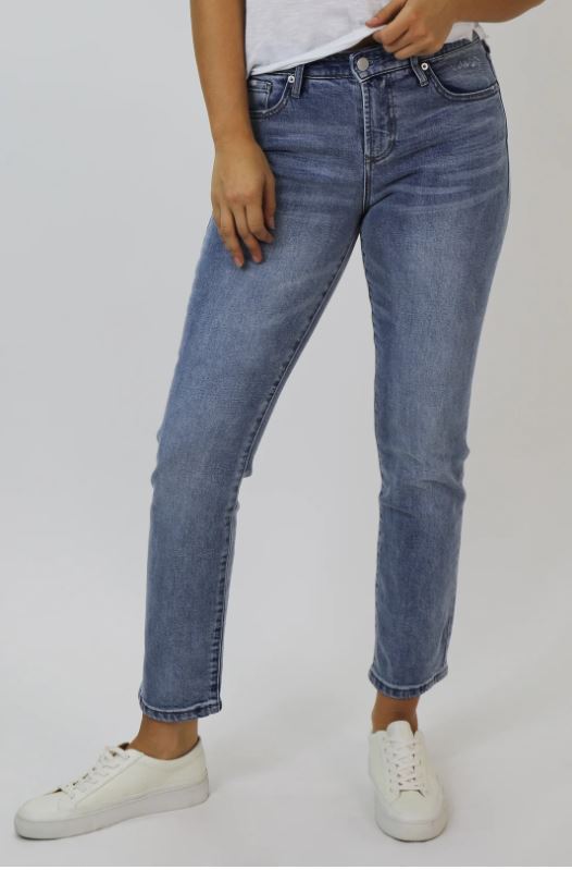Blaire High Rise Ankle Slim Straight Jeans -Dear John Denim, Inc.- Ruby Jane-