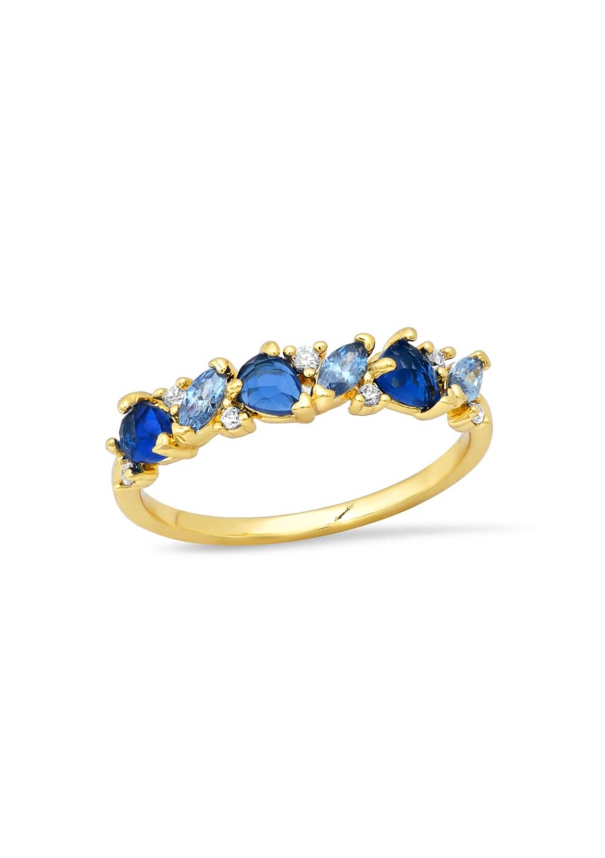 Blue Mixed Marquis Stone Ring -Tai Rittichai- Ruby Jane-