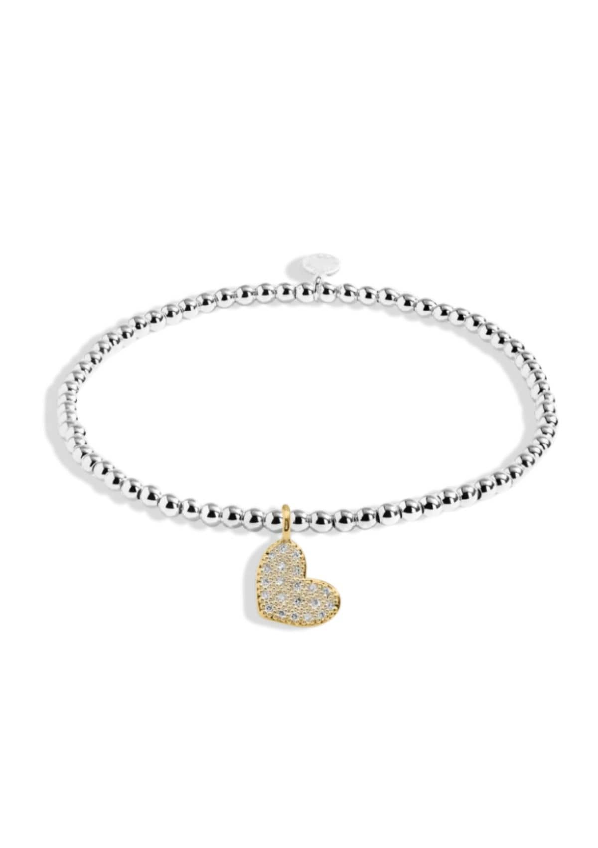 "Bride" Silver and Gold Stretch Bracelet -A Littles & CO- Ruby Jane-