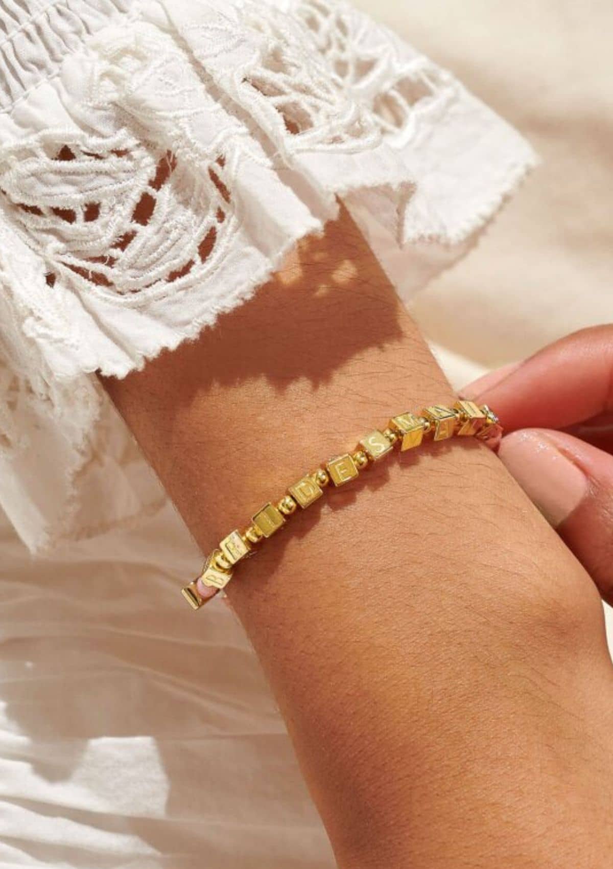 "Bridesmaid" Gold Stretch Bracelet -A Littles & CO- Ruby Jane-