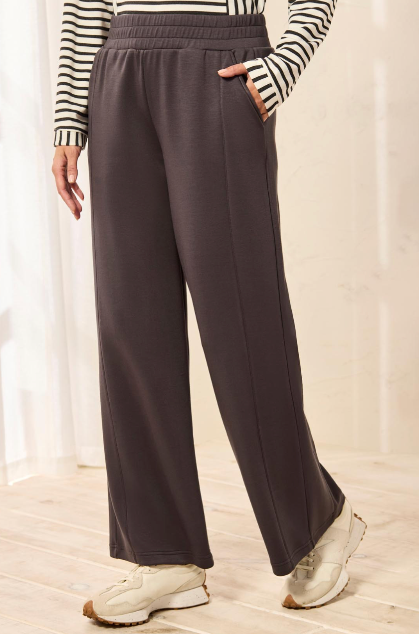 Pull-On Ankle Pant with Pockets - Tornado