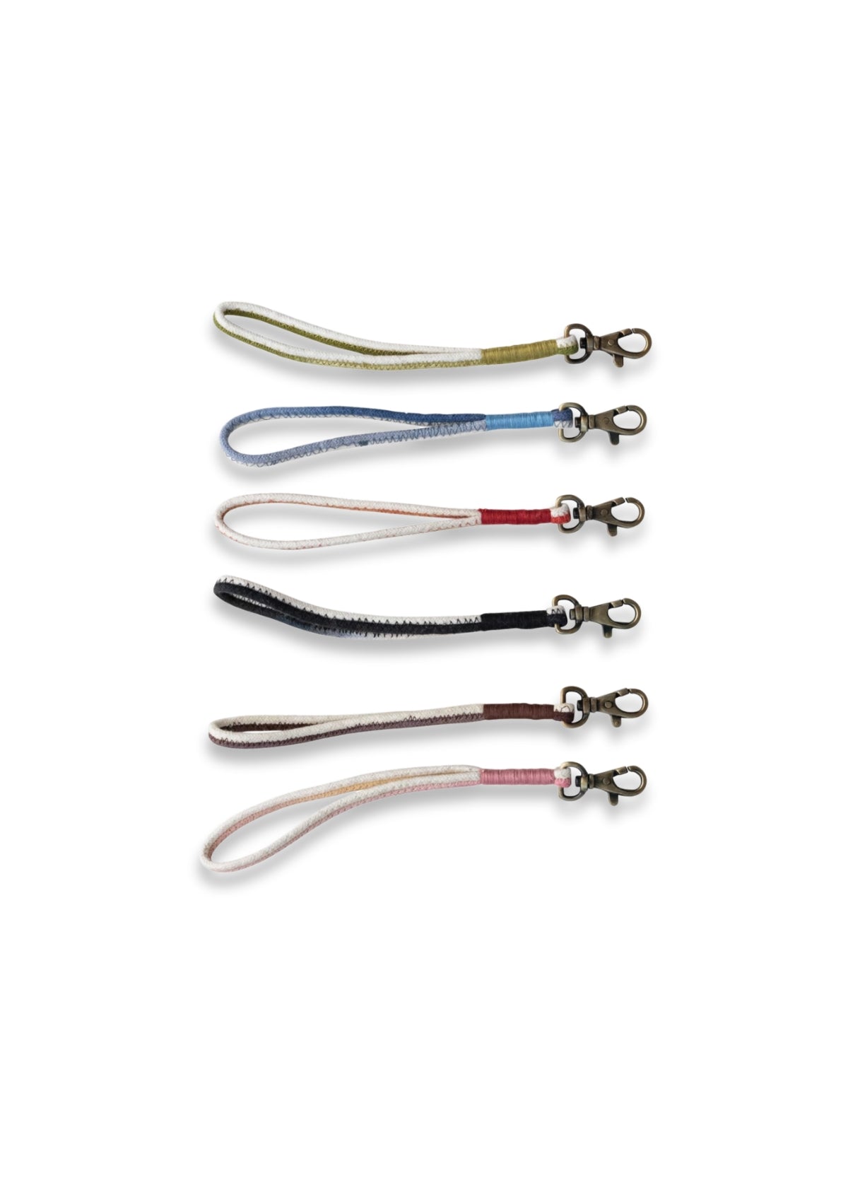 Cotton Rope & Metal Ombré Keychain -Creative Co-op- Ruby Jane-