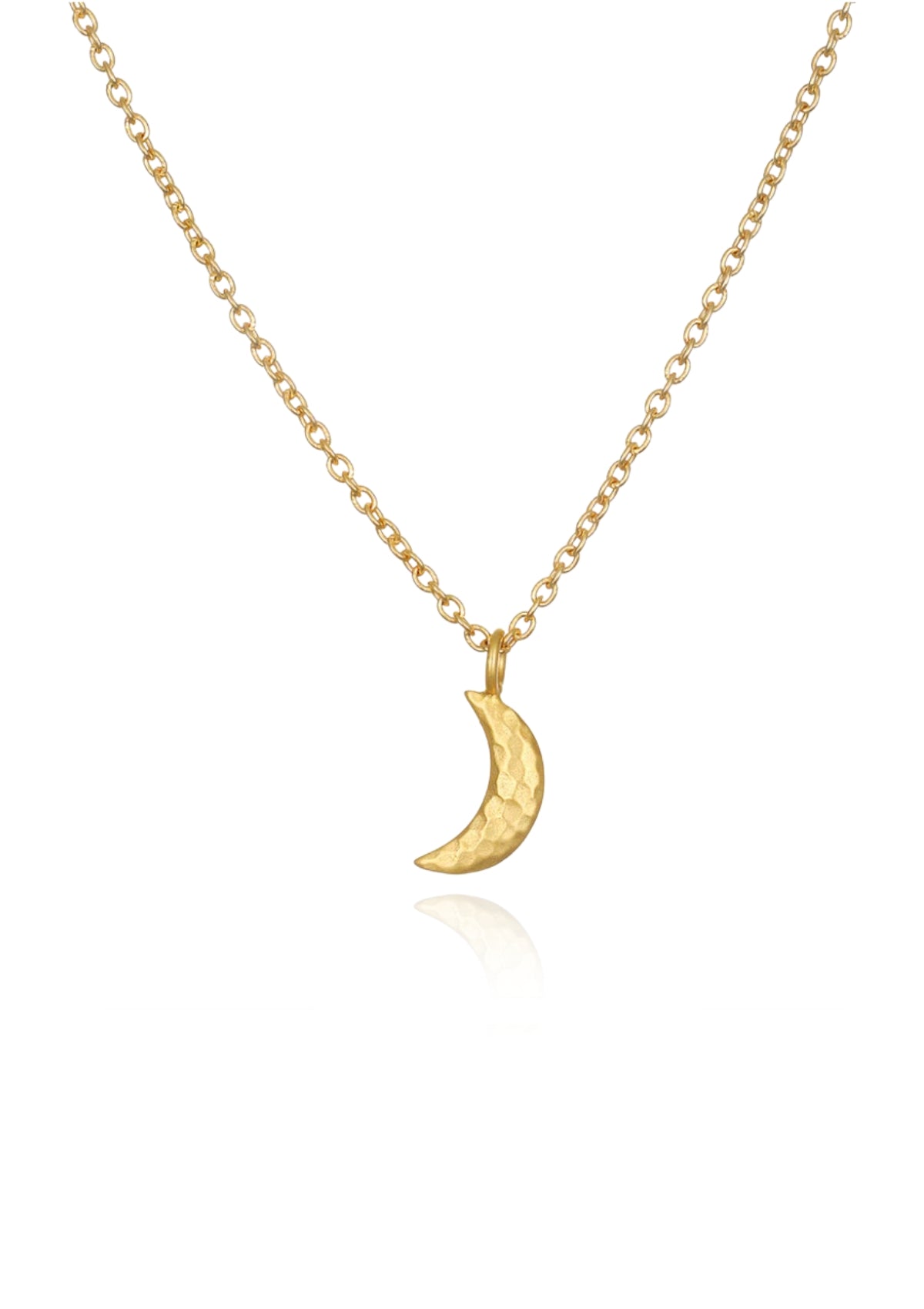 Crescent Moon Necklace, 16" -Satya Jewelry- Ruby Jane-