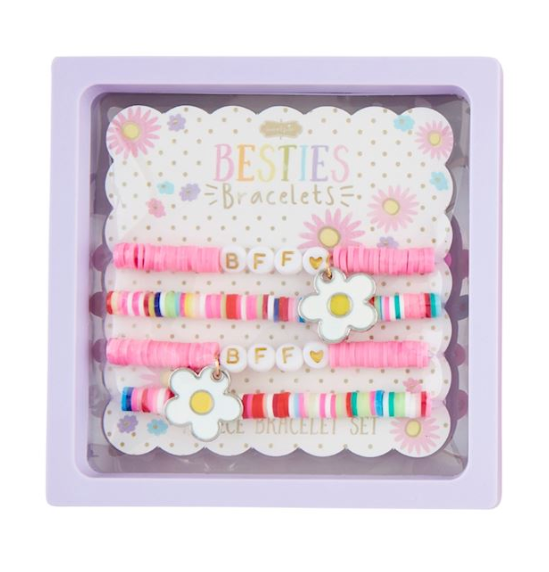 Flower BFF Beaded Bracelet