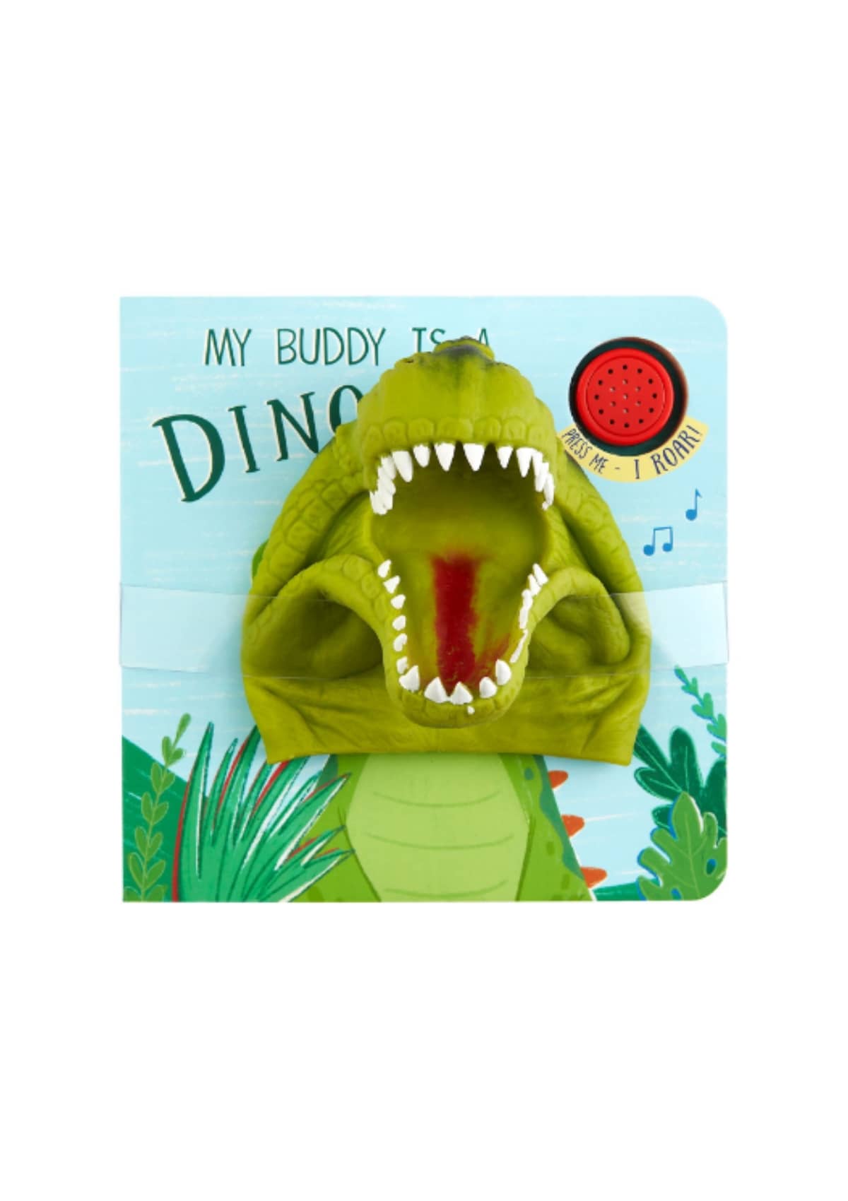 Dino Puppet Board Book -Mud Pie / One Coas- Ruby Jane-