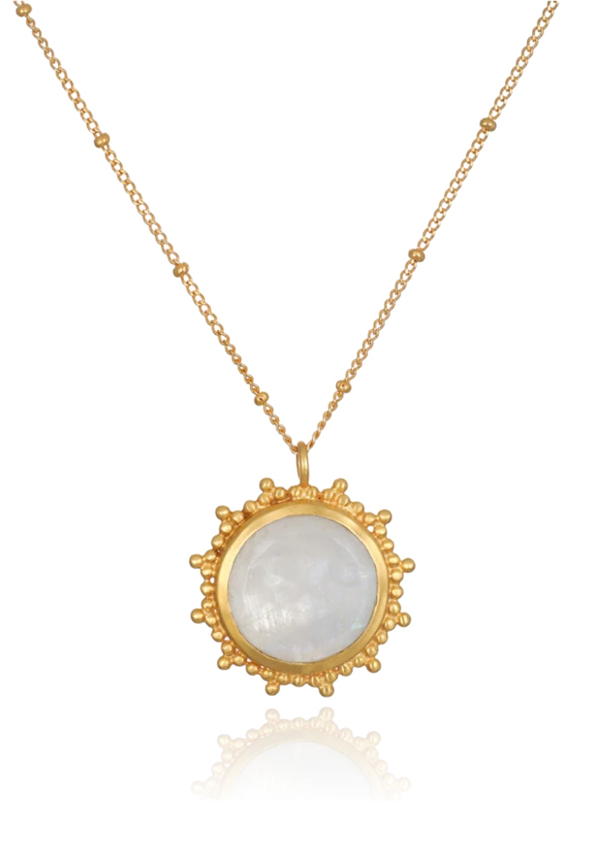 Drift Into Daydreams Moonstone Gemstone Necklace, 26" -Satya Jewelry- Ruby Jane-
