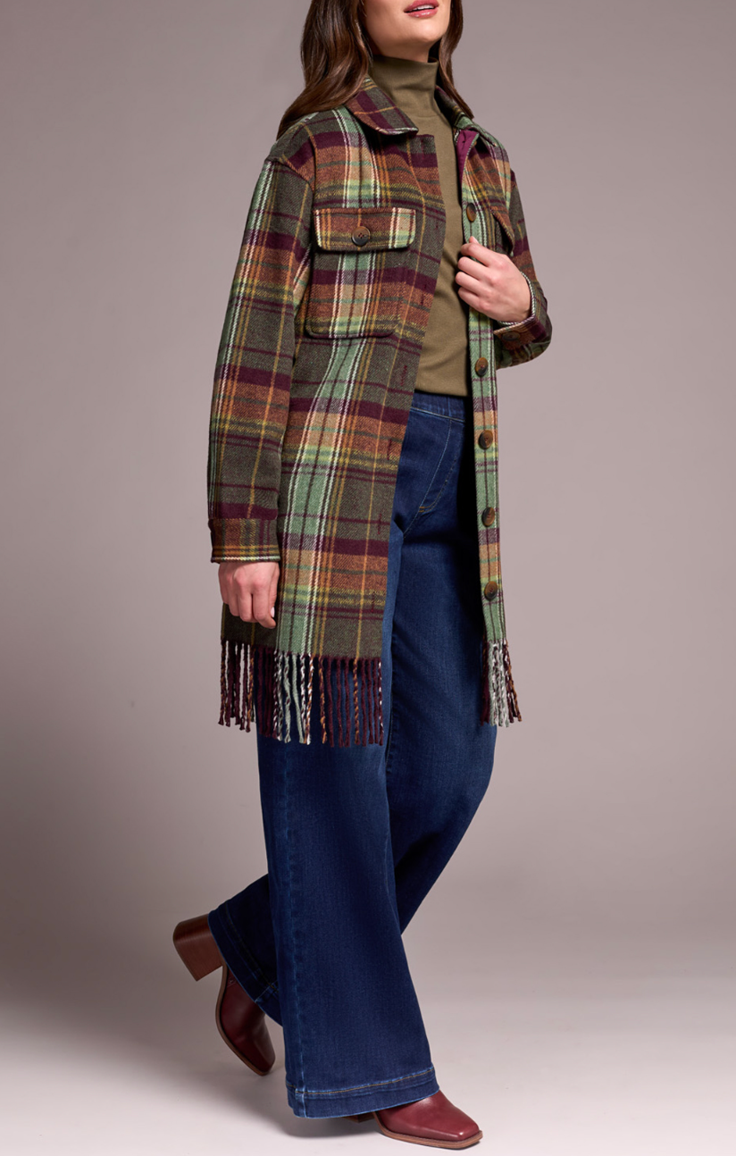 Jacket with Fringe Hem