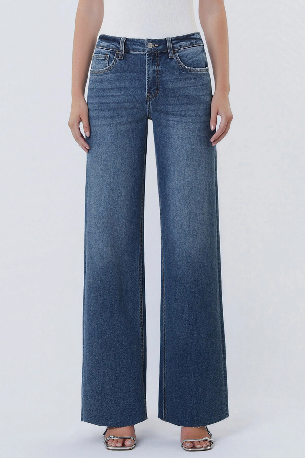 High Rise Wide Leg Jeans - Ingenuously