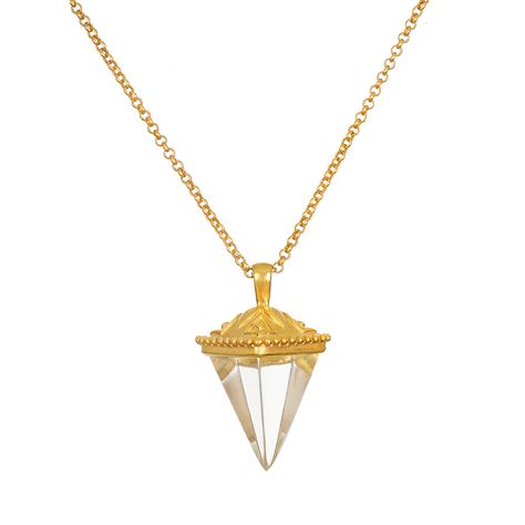 Truthful Guidance Crystal Pendulum Necklace - 30"