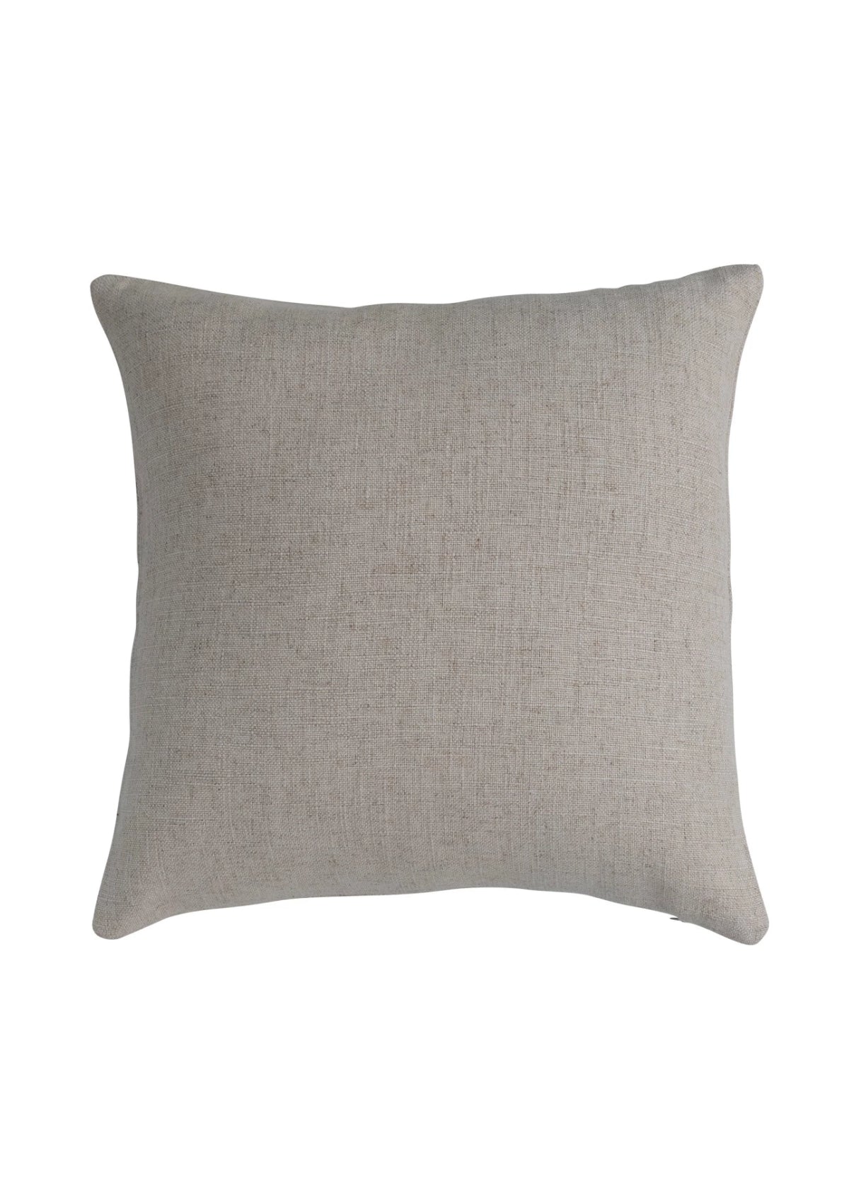 Embroidered Square Linen Blend Pillow -Creative Co-op- Ruby Jane-
