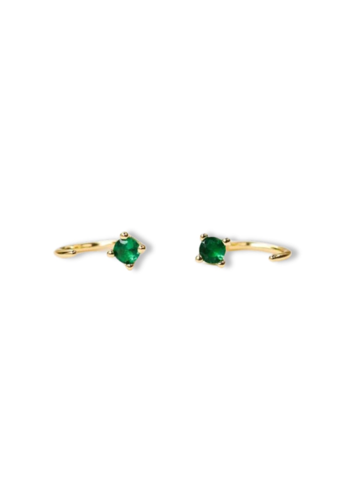 Emerald Huggie Earring -JaxKelly- Ruby Jane-