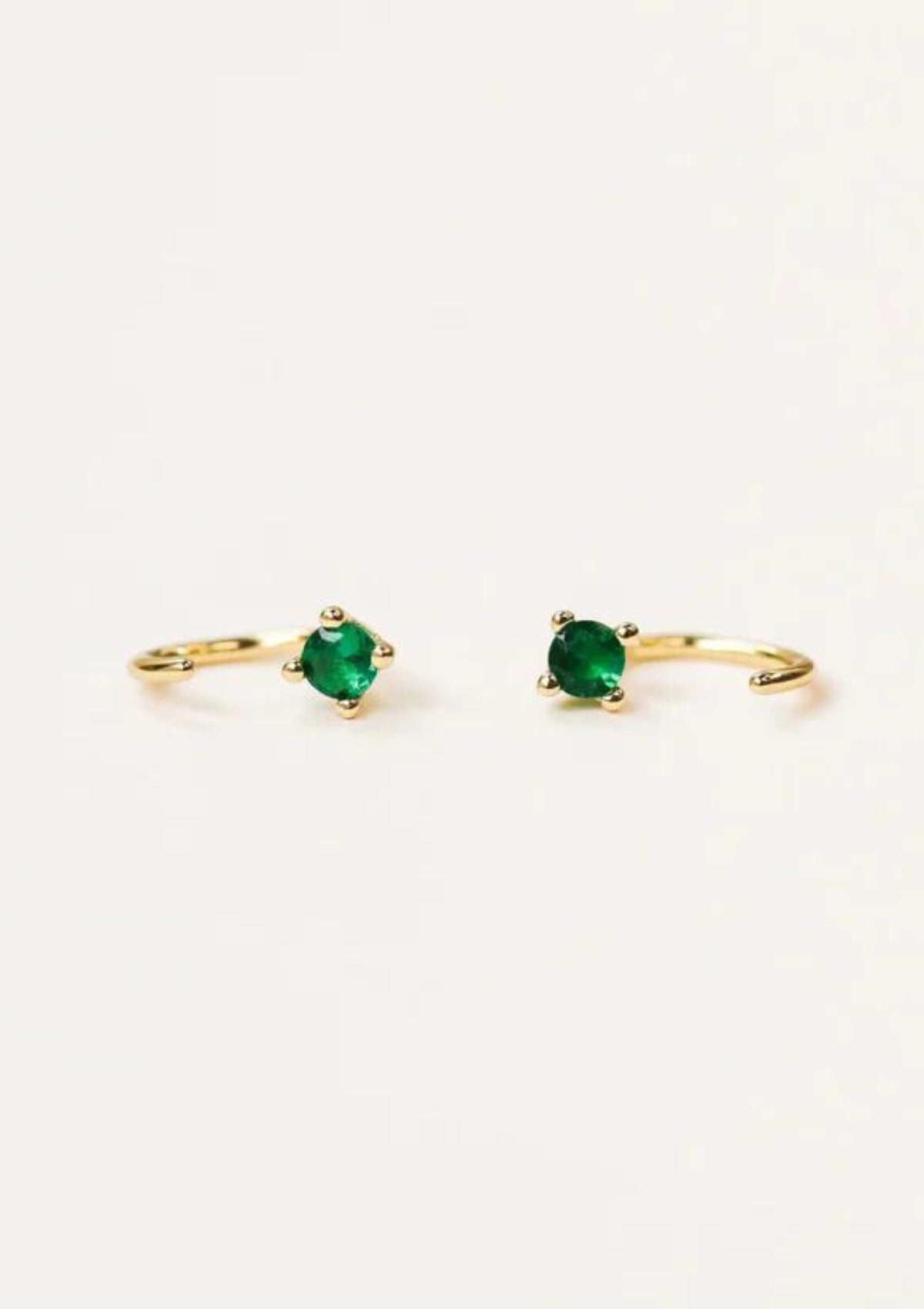 Emerald Huggie Earring -JaxKelly- Ruby Jane-