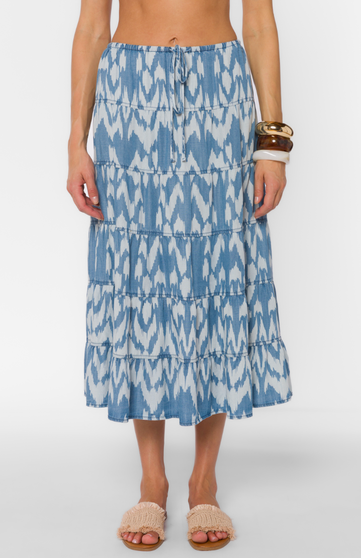 Claremont Pull On Tiered Skirt