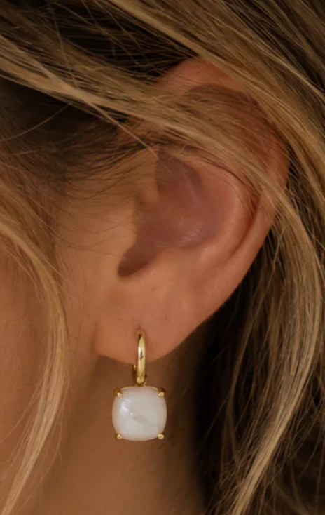 Gemstone Mini Drop - Mother of Pearl