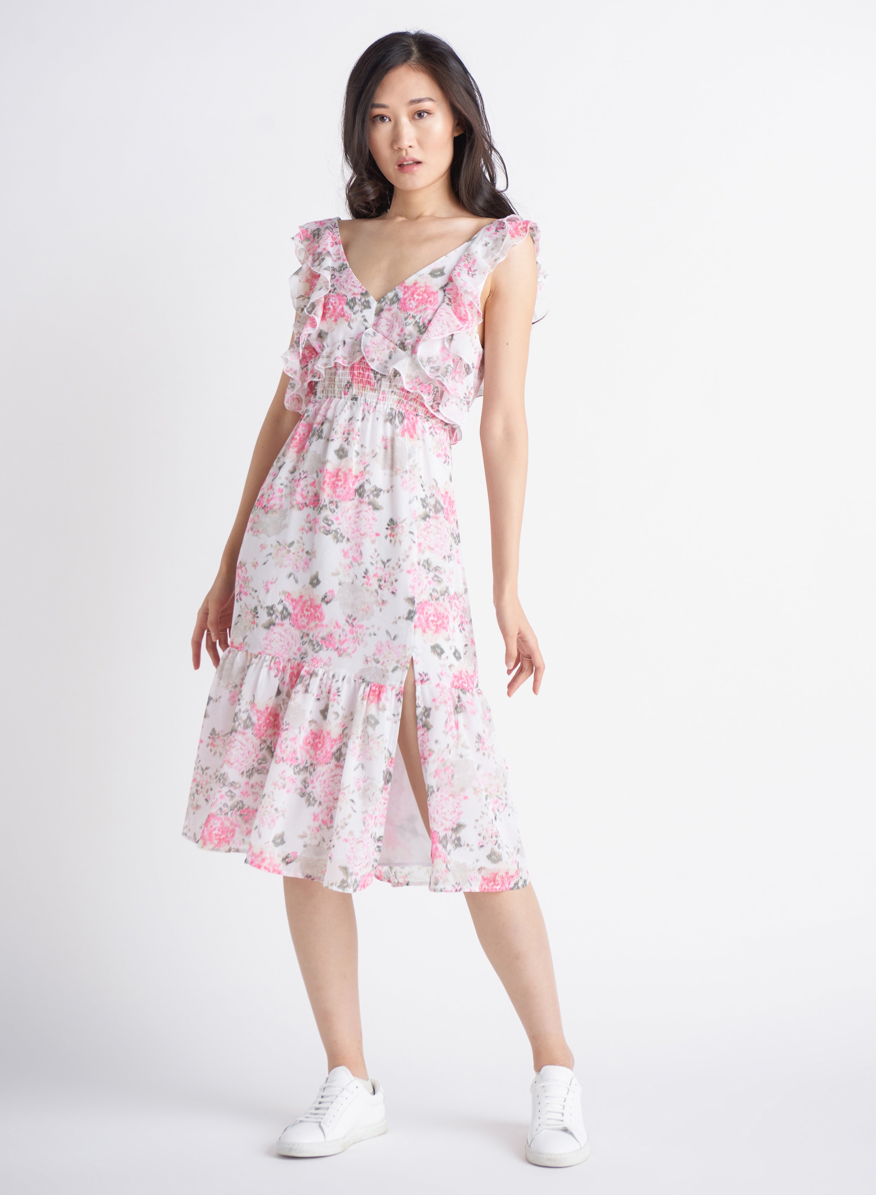 Flutter Sleeve Flowy Midi Dress, Sow Pretty -Dex USA Inc- Ruby Jane-