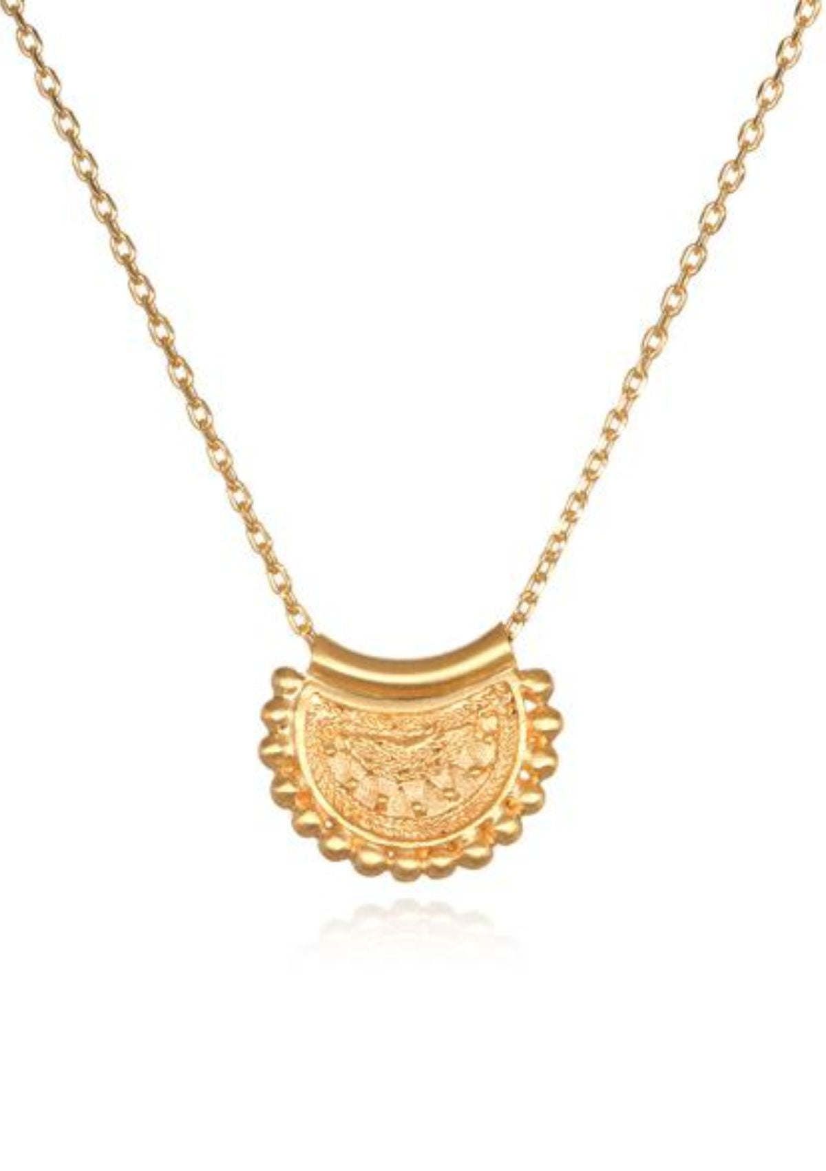 Gold Mini Mandala Necklace -Satya Jewelry- Ruby Jane-
