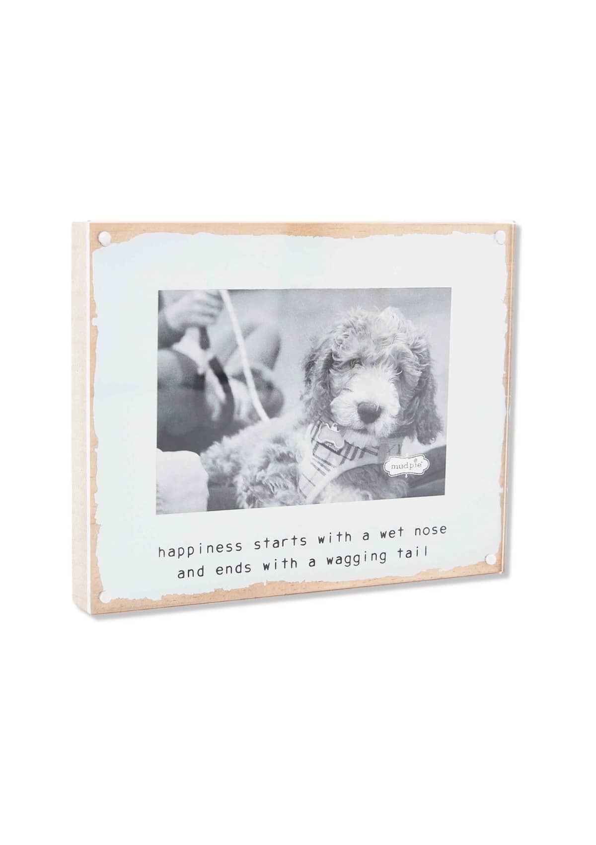 Happiness Dog Acrylic Frame -Mud Pie / One Coas- Ruby Jane-