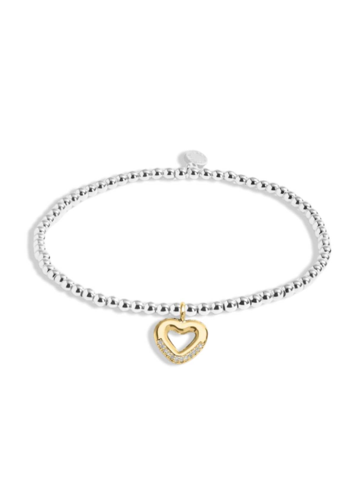 "Happy First Mother's Day" Silver And Gold Bracelet -A Littles & CO- Ruby Jane-