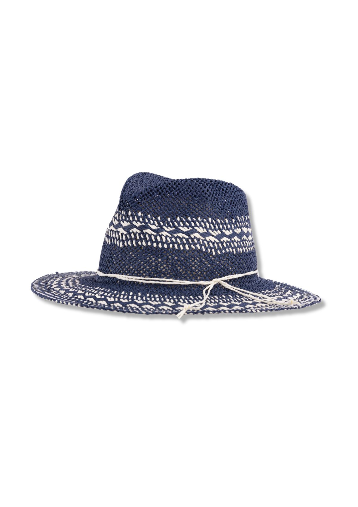 Hayden Sun Hat with Contrasting Weave - Blue -Pistil /Fox River/ FTP Designs / Isotoner / Totes- Ruby Jane-