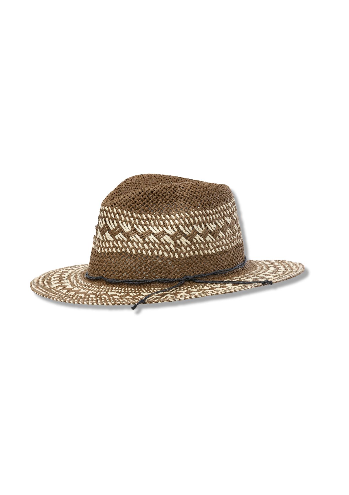 Hayden Sun Hat with Contrasting Weave - Brown -Pistil /Fox River/ FTP Designs / Isotoner / Totes- Ruby Jane-