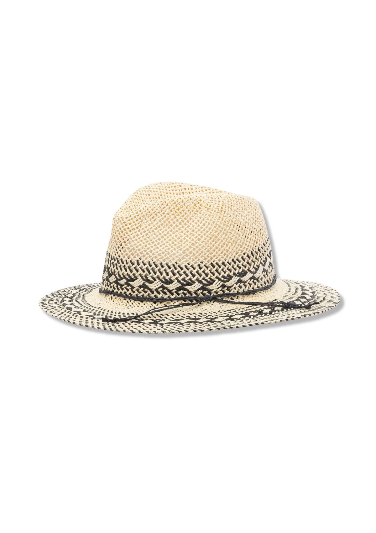Hayden Sun Hat with Contrasting Weave - Natural -Pistil /Fox River/ FTP Designs / Isotoner / Totes- Ruby Jane-