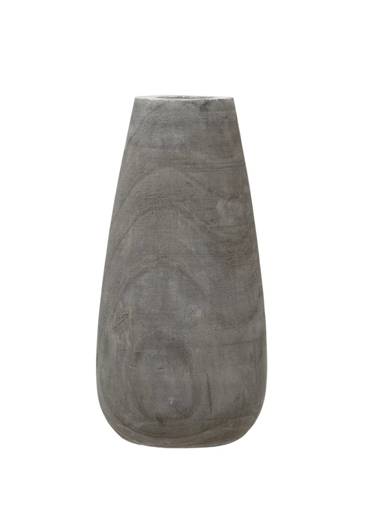High Paulownia Wood vase -Creative Co-op- Ruby Jane-