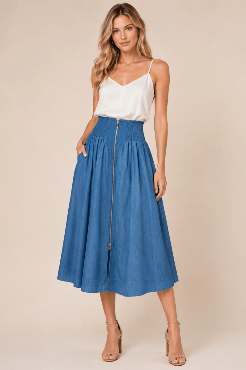 Bottoms-Fashion-Midi Length-Ruby Jane & Valleygirl Boutique.