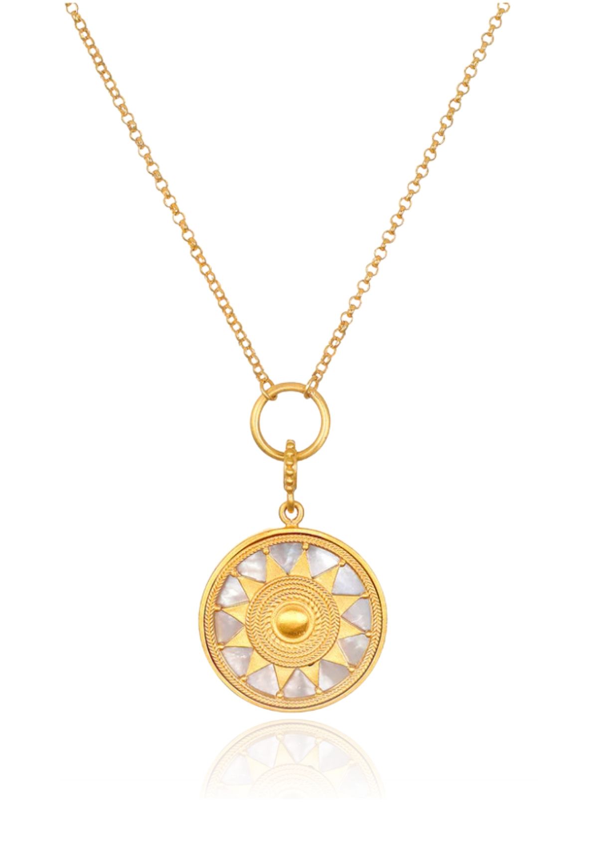 Inward Journey Pearl Mandala Necklace -Satya Jewelry- Ruby Jane-