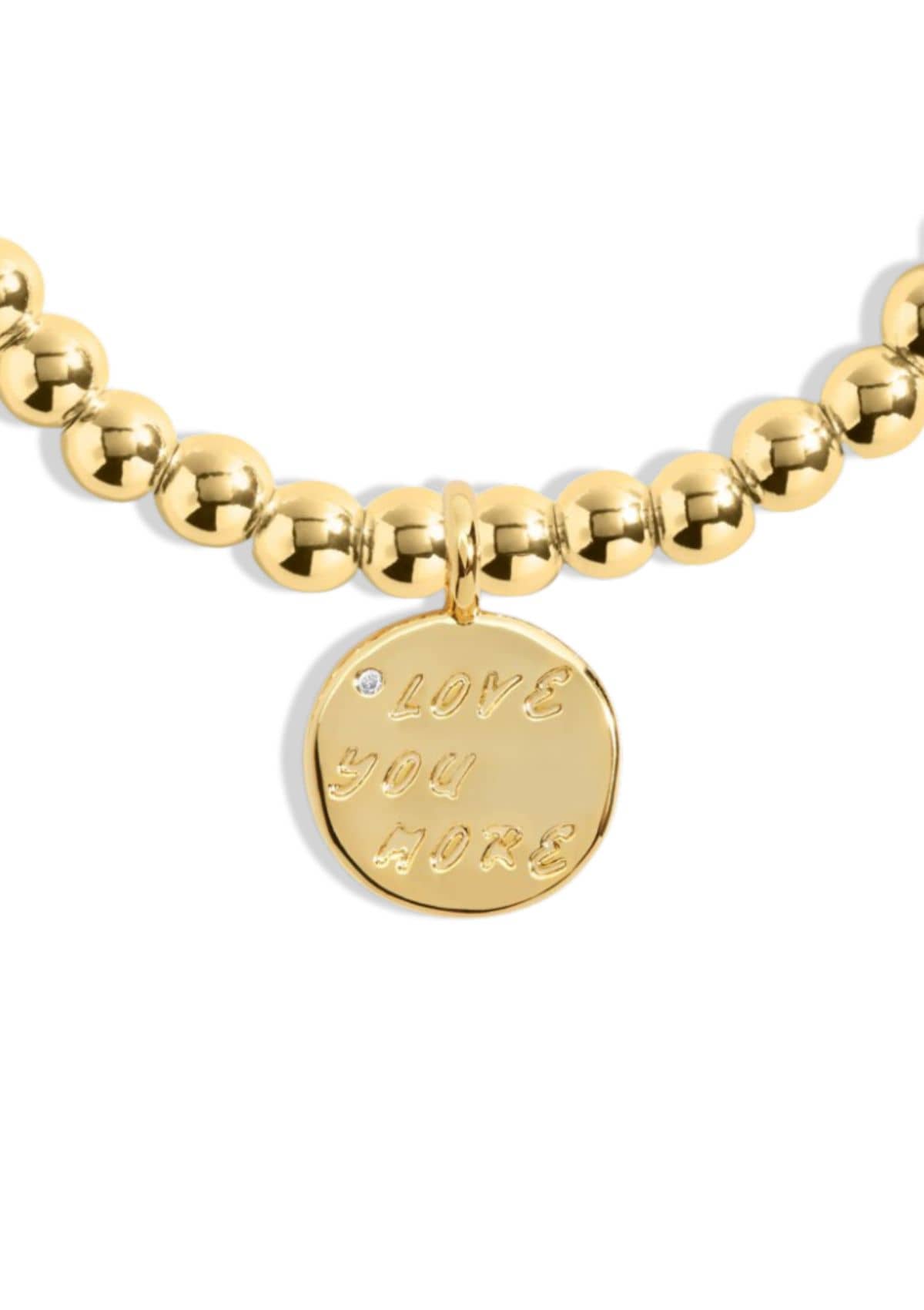 "Love You More" Gold Stretch Bracelet -A Littles & CO- Ruby Jane-