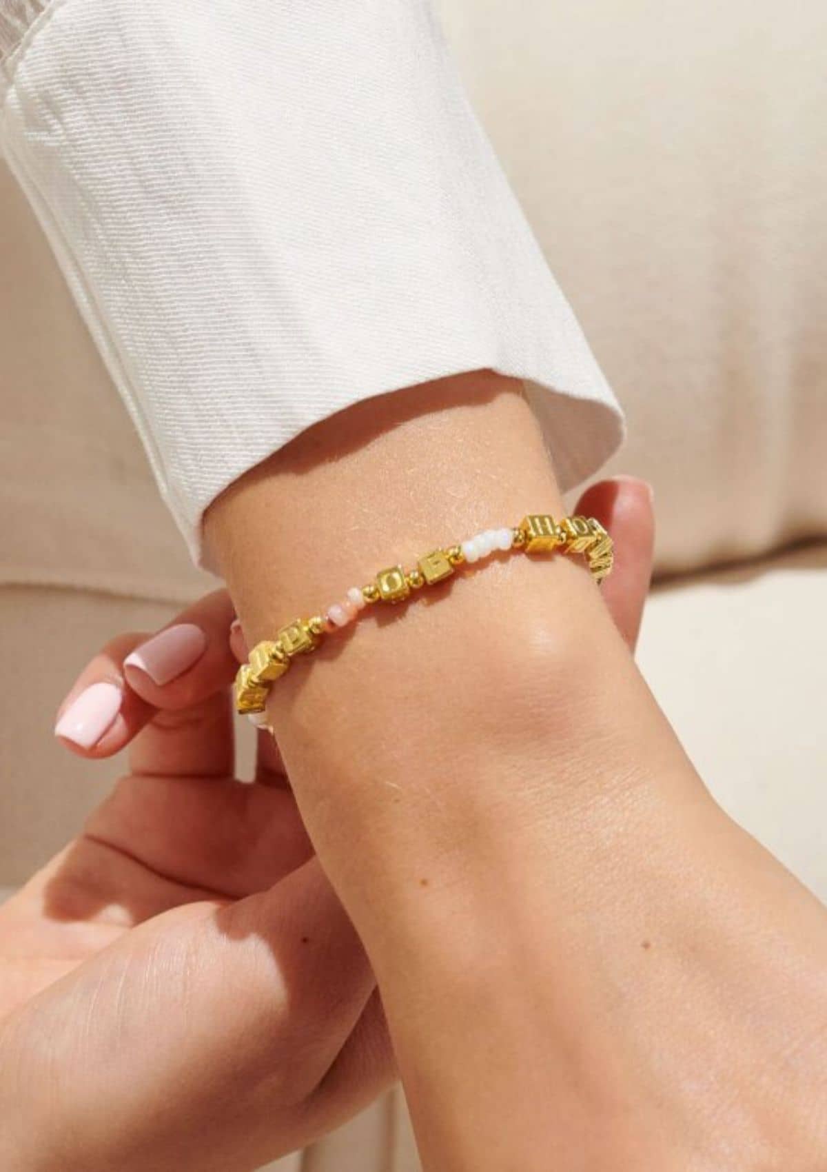 "Maid Of Honor" Gold Stretch Bracelet -A Littles & CO- Ruby Jane-