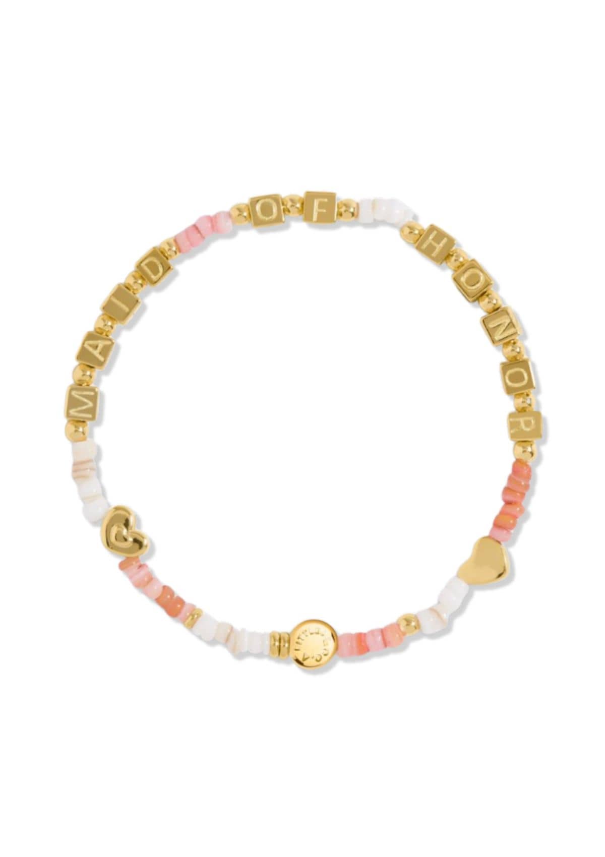 "Maid Of Honor" Gold Stretch Bracelet -A Littles & CO- Ruby Jane-