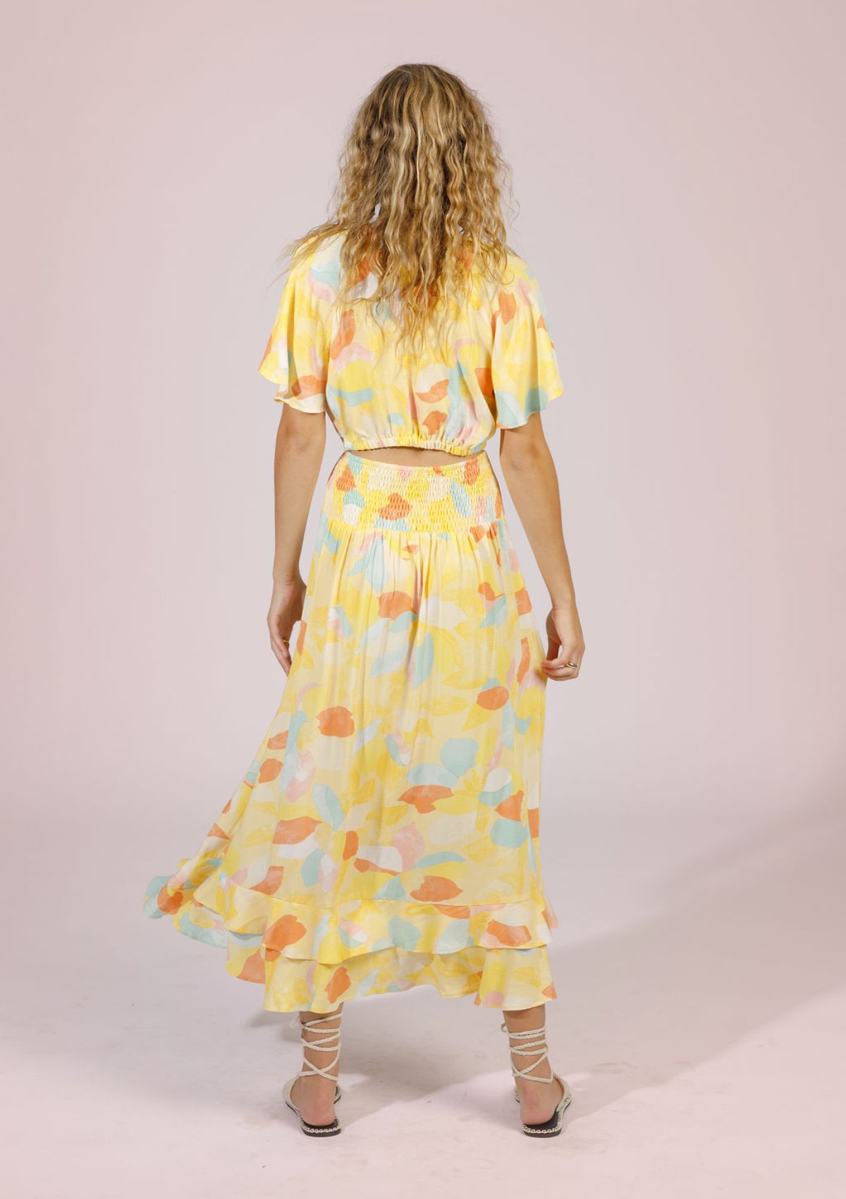 Marbella Skirt - Yellow Mint -Americhine LLC/ Band of the Free- Ruby Jane-